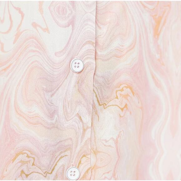 [B4] NWT Laurie Felt Easy TENCEL Top Shirt Pink Watercolor, Size XL - Picture 3 of 5